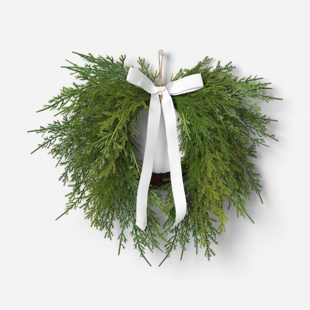 Draping Cedar Mini Christmas Wreath Green - Room Essentials™